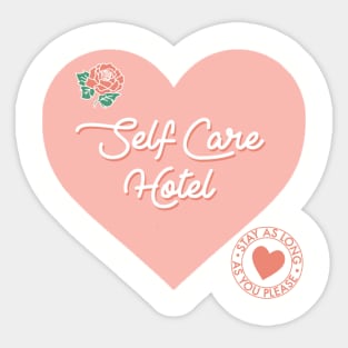 Self Care Hotel Sticker